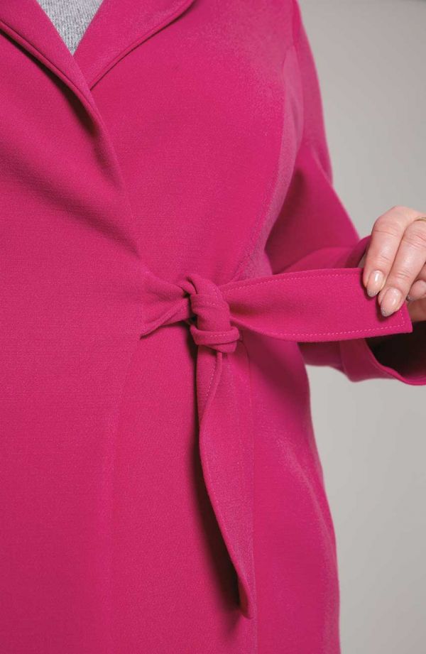 Rubin színű batikolt kabát