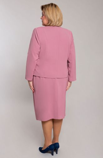 Háromrészes rózsaszín basque ruha