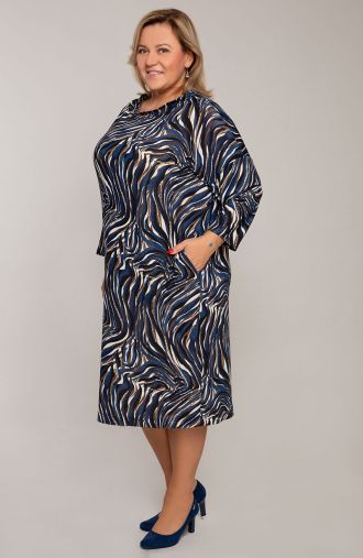 Kék zebra - Elasztikus ruha