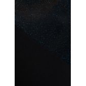 Fekete ruha, kék csillámokkal díszített  felsőrésszel