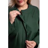 Elegáns kabát zöld színben