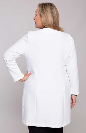 Elegáns fehér kabát