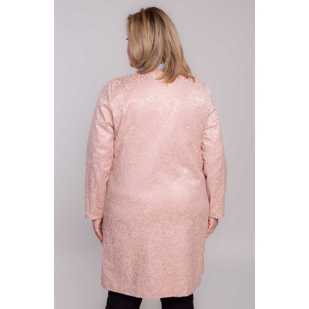 Rózsaszín kabát mintával