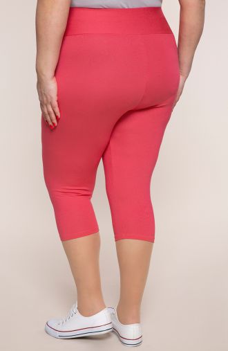 Rózsaszín magas derekú 3/4-es leggings