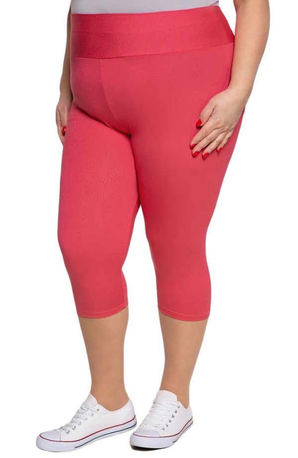 Rózsaszín magas derekú 3/4-es leggings